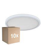 Monipakkaus 10x D'Lite Kattovalo Luma Valkoinen 18W 1700lm - 827 Erittäin Lämmin Valkoinen | IP44 - 29cm