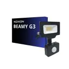 Noxion LED Valonheitin Beamy G3 10W 1100lm 100D - 840 Kylmä Valkoinen | IP44 - Liike- ja Valotunnistin - Symmetrinen