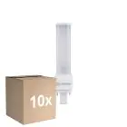Monipakkaus 10x Ledvance DULUX-D LED 5W - 830 Lämmin Valkoinen | 2-Nastaa - Korvaa 10W